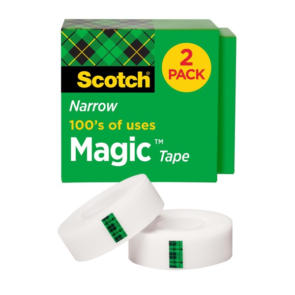 Scotch Magic Trans Tpe, 810H2, 1/2"x1296", 48, PK48 810H2 - main